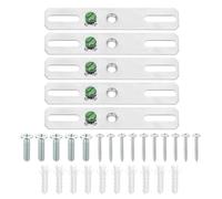 PATIKIL 4" Light Crossbar Kit, 6 Set Universal Light Fixture Mounting Bracket 1/4"-20 Tap Center Hole Ceiling Light Plate Canopy Hardware Set for Chandelier Wall Light, with Screw Pack