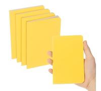 PATIKIL 4 Pack A6 Notebook, A6 Journal Mini Notebook Pocket Kraft Memo Notepads Lined Sketchbook Small 3.5x5.5 Inch 30 Sheets for Men Women Office Supplies Purse Travelers, Gold