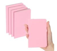 PATIKIL 4 Pack A6 Notebook, A6 Journal Mini Notebook Pocket Kraft Memo Notepads Lined Sketchbook Small 3.5x5.5 Inch 30 Sheets for Men Women Office Supplies Purse Travelers, Pink