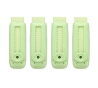 PATIKIL 4 Pack Erasers, Sliding Retractable Eraser Push Pull Cute Pencil Erasers Soft Large Easy to Clean with Plastic Sleeve for Sketching Drawing Artists Teacher Pencils, Cyan