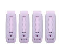 PATIKIL 4 Pack Erasers, Sliding Retractable Eraser Push Pull Cute Pencil Erasers Soft Large Easy to Clean with Plastic Sleeve for Sketching Drawing Artists Teacher Pencils, Purple