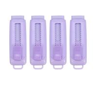 PATIKIL 4 Pack Erasers, Sliding Retractable Eraser Push Pull Cute Pencil Erasers Soft Large Easy to Clean with Plastic Sleeve for Sketching Drawing Artists Teacher Pencils, Purple TPR