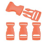 PATIKIL 4 Pack Quick Side Release Buckle, 0.8"(20mm) Plastic Buckle Clip Dual Adjustable Belt Snap Fasteners Clasp for Backpack Outdoor Paracord Bracelets Pet Collar, Coral Pink