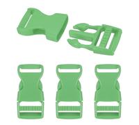 PATIKIL 4 Pack Quick Side Release Buckle, 1"(25mm) Plastic Buckle Clip Dual Adjustable Belt Snap Fasteners Clasp for Backpack Outdoor Paracord Bracelets Pet Collar, Green