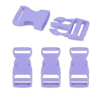 PATIKIL 4 Pack Quick Side Release Buckle, 1"(25mm) Plastic Buckle Clip Dual Adjustable Belt Snap Fasteners Clasp for Backpack Outdoor Paracord Bracelets Pet Collar, Light Purple