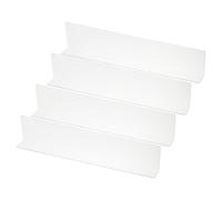 PATIKIL 4 Pack Shelf Dividers for Closet Organization, 15.8x1.6x3.2 Acrylic Closets Separator Kitchen Cabinet Shelves Under Bed Blocker for Bedroom Kitchen Office, Clear