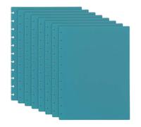 PATIKIL 4 Pair Discbound Notebook Cover, 8.74" x 11.26" Letter Size PP Disc Planner Cover for Arc Notebook Happy Planner Office Product, Blue