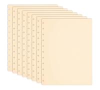 PATIKIL 4 Pair Discbound Notebook Cover, 8.74" x 11.26" Letter Size PP Disc Planner Cover for Arc Notebook Happy Planner Office Product, Beige