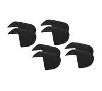 PATIKIL 4 Pairs Shoulder Pads, Costume Shoulder Pads Breathable Sponge Pads Covered Set-in Gauze for Women Clothing Men Blazer Suit Coat Sewing, Black,L