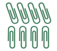 PATIKIL 4" Paper Clip Bookmarks, 8Pcs Metal Book Marks Page Markers Gift for Book Reading Notebook Document Office Teacher Reader, Dark Green