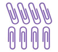 PATIKIL 4" Paper Clip Bookmarks, 8Pcs Metal Book Marks Page Markers Gift for Book Reading Notebook Document Office Teacher Reader, Purple