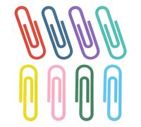 PATIKIL 4" Paper Clip Bookmarks, 8Pcs Metal Book Marks Page Markers Gift for Book Reading Notebook Document Office Teacher Reader, Multicolor