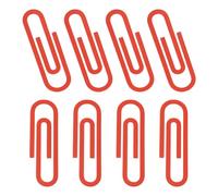 PATIKIL 4" Paper Clip Bookmarks, 8Pcs Metal Book Marks Page Markers Gift for Book Reading Notebook Document Office Teacher Reader, Red