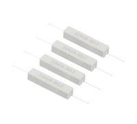 PATIKIL 4 Pcs 3.3 Ohm Resistors, 10W Ceramic Cement Resistor Power Cement Resistor Kit Tolerance 5% for Power Adapters Audio Computer TV Circuit Board