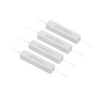 PATIKIL 4 Pcs 3 Ohm Resistors, 10W Ceramic Cement Resistor Power Cement Resistor Kit Tolerance 5% for Power Adapters Audio Computer TV Circuit Board