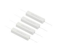 PATIKIL 4 Pcs 5 Ohm Resistors, 10W Ceramic Cement Resistor Power Cement Resistor Kit Tolerance 5% for Power Adapters Audio Computer TV Circuit Board