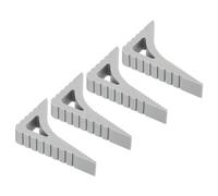 PATIKIL 4 Pcs Door Stoppers, Door Stop Doorstop Rubber Door Stopper Wedge Small Door Wedge Sturdy Window Stopper for Bottom of Door Floor Inside Wall, Grey