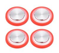 PATIKIL 4 Pcs Mobile Phone Game Joystick, Plating Spiral Game Control Touch Screen Joystick with Storage Box for Mobile Tablet Smart Phone, Red