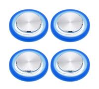 PATIKIL 4 Pcs Mobile Phone Game Joystick, Plating Spiral Game Control Touch Screen Joystick with Storage Box for Mobile Tablet Smart Phone, Blue