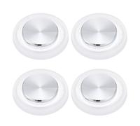 PATIKIL 4 Pcs Mobile Phone Game Joystick, Plating Spiral Game Control Touch Screen Joystick with Storage Box for Mobile Tablet Smart Phone, White