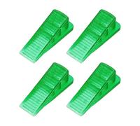 PATIKIL 4 Pcs Rubber Door Stop, Door Stoppers Wedge Anti-Slip Doorstop for Bottom on Floor Non-Marking Floor Protectors for Carpet Tile Concrete Wooden Floor Home Office, Green