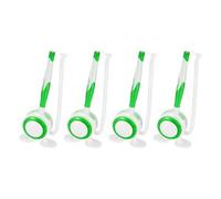 PATIKIL 4 Pcs Secure Counter Pen with Adhesive Base and Chain, Reception Desk Pens Desktop Signing Pens, Blue Ink for Business Office Bank Hotel Cafes Desktop Cheque, Green