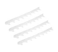 PATIKIL 4 Pcs Silicone Stove Gap Cover, 21 Inch Oven Side Gap Filler Heat Resistant Kitchen Counter Cover for Stovetop, Oven, Washing Machine, Washer, Dryer,White