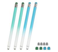PATIKIL 4 Pcs Stylus Pens for Touch Screens, 2 in 1 High Sensitivity Universal Pen Capacitive Stylus for Phone Tablets Laptop Touch Screen Devices, Blue Green