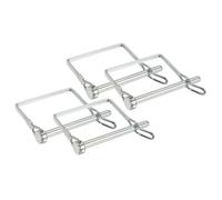 PATIKIL 4 Pcs Trailer Coupler Pins, 1/4" x 2.8" (6mm x 70mm) Safety Wire Lock Hitch Pin Arch Shaft Spring Locking Clip Square for Farm Trailers Lawn Garden Wagons