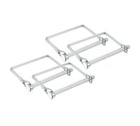 PATIKIL 4 Pcs Trailer Coupler Pins, 1/4" x 3.2" (6.3mm x 80mm) Safety Wire Lock Hitch Pin Arch Shaft Spring Locking Clip Square with Loop for Farm Trailers Lawn Garden Wagons