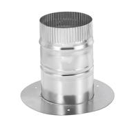 PATIKIL 4" Round Duct Collar, Galvanized Duct Connector Flange Pipe Collar Take Off Collar for Flexible or Rigid Ducts, Heating Cooling Ventilation Exhaust Fan Vent Systems