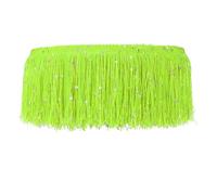 PATIKIL 4" Sequin Chainette Fringe Trim, 5 Yard Tassel Sewing Trim Fringes for Latin Dress Stage Dance Costume Party, Fluorescent Green