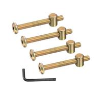 PATIKIL 4 Set Bunk Bed Bolts and Nuts Kit, M6x55mm Furniture Bolts Hex Drive Socket Cap Hardware Replacement for Beds Headboards Chairs