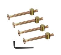 PATIKIL 4 Set Bunk Bed Bolts and Nuts Kit, M6x65mm Furniture Bolts Hex Drive Socket Cap Hardware Replacement for Beds Headboards Chairs