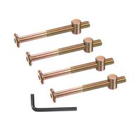 PATIKIL 4 Set Bunk Bed Bolts and Nuts Kit, M8x85mm Furniture Bolts Hex Drive Socket Cap Hardware Replacement for Beds Headboards Chairs