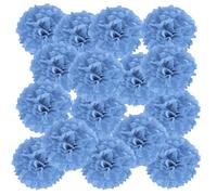 PATIKIL 4" Tissue Pom Poms Flowers, 20 Pack Paper Flower Ball for Wedding Bridal Shower Birthday Bachelorette Party Backdrop Decoration, Lake Blue