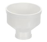 PATIKIL 4" to 2" Duct Reducer, PVC Pipe Increaser Adapter Ducting Airflow Tube Pipe Fitting for DWV (Drain, Waste and Vent) Ventilation Ducting, White