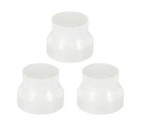 PATIKIL 4" to 3" Duct Reducer, 3 Pack ABS Ducting Airflow Tube Increaser Adapter Pipe Fitting for HVAC Heating Cooling Air Ventilation Systems