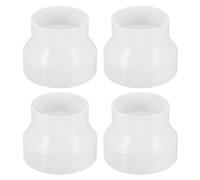 PATIKIL 4" to 3" Duct Reducer, 4 Pack Duct Connector Ducting Inline Adapter Increaser ABS Plastic Vent for HVAC Heating Cooling Air Ventilation