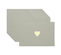 PATIKIL 4 x 3 Inch Mini Card Envelopes, 20Pcs Cute Envelopes Holder with Heart Pattern for Birthday Weddings Favors Business Greeting Cards, Silver White