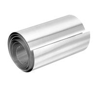 PATIKIL 4" x 39.4" Aluminum Flashing, 1pcs Aluminum Flashing Roll Roofing Aluminum Metal Strip Sheet Roll 0.2mm Shim for Roofs Gutters Door Window Machinery Repair Craft DIY