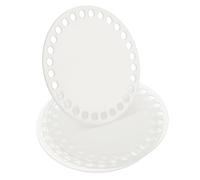 PATIKIL 4 x 4 Inch Crochet Basket Base, 4 Pcs Acrylic Round Bag Making Supplies Purse Bottoms Shaper Weaving Knitting Kit for Crochet Shoulder Bag Handbag Purse Craft