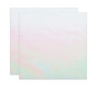 PATIKIL 4 x 4 Inch Transparent Stained Glass Sheets, 2 Sheets Mosaic Glass Variety Pack Tiles for Art Supplies Crafts Projects, Cream Illusion