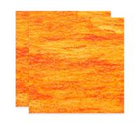 PATIKIL 4 x 4 Inch Transparent Stained Glass Sheets, 2 Sheets Mosaic Glass Variety Pack Tiles for Art Supplies Crafts Projects, Red Gradient Waves