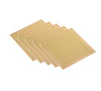 PATIKIL 4" x 4" PCB Board Circuit, 5 Pcs Single Sided Prototype Solder Boards for DIY Soldering and Electronic Project Circuit Boards Solderable Breadboard, Yellow