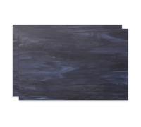 PATIKIL 4 x 6 Inch Stained Glass Sheets, 2 Sheets Mosaic Glass Variety Pack Tiles for Art Supplies Crafts Projects, Navy Blue