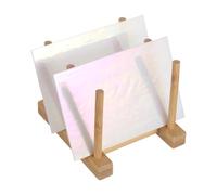 PATIKIL 4 x 6 Inch Transparent Stained Glass Sheets, 2 Sheets Art Mosaic Glass Variety Pack Tiles for Crafts Art Projects Supplies, Milky White Fantasy