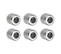 PATIKIL 4 x 8 x 8 mm Needle Roller Bearings, 6PCS Steel Full Complement Drawn Cup Open Ends Bearing for Gearbox Use, Silver