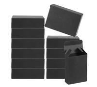 PATIKIL 4"x3"x1" Paper Soap Box, 30 Pack Homemade Soap Boxes Rectangle Presents Packaging Boxes for Birthday Christmas DIY Craft, Black