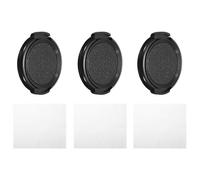 PATIKIL 40.5mm Lens Cap, 3 Pack Sides Pinch Snap Camera Lens Cover for Front Lens with Cloth, Suitable for 40.5mm Thread Universal DSLR Lenses for Nikon, for Fujifilm, for Pentax